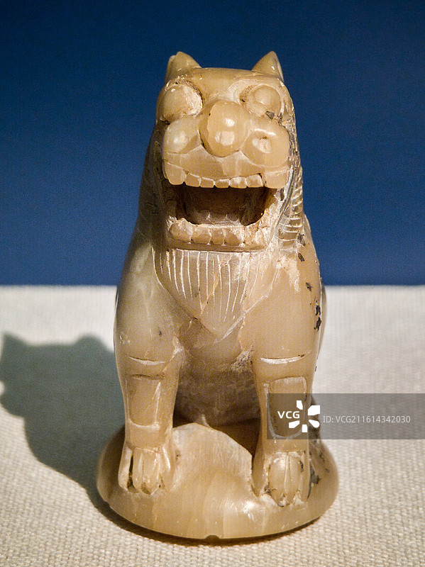 滑石狻猊香熏盖纽，唐代，新昌县博物馆藏图片素材