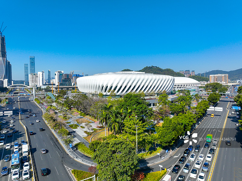 深圳体育中心风光天际线图片素材
