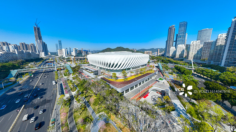 深圳体育中心风光天际线图片素材