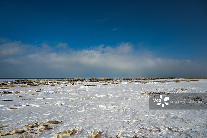 冬天青海湖之旅，冬日青海湖图片素材