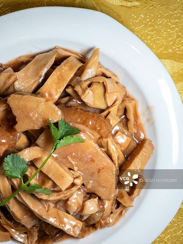 东莞传统美食笋干粉葛焖五花肉图片素材