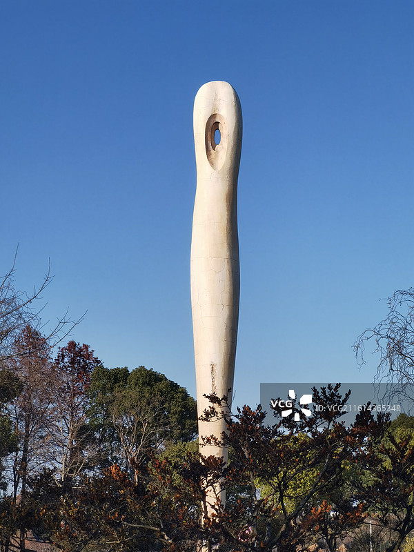 上海广富林文化遗址公园雕塑图片素材