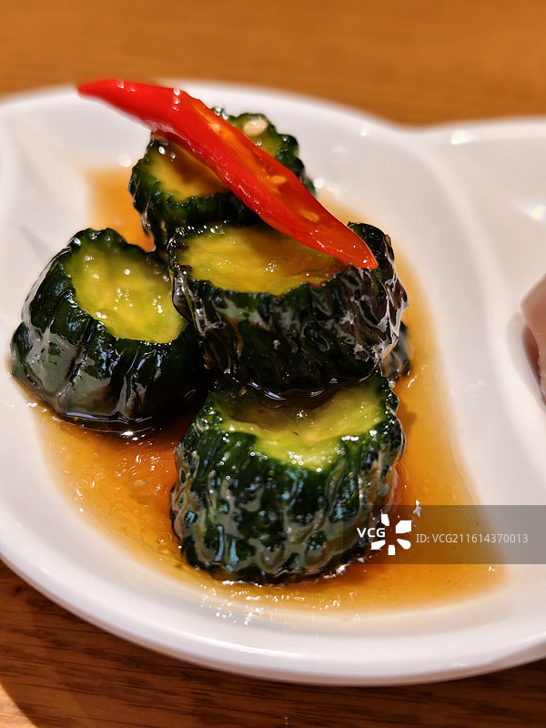 凉拌拍黄瓜特写图片素材