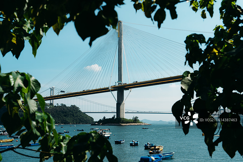 香港汀九桥图片素材
