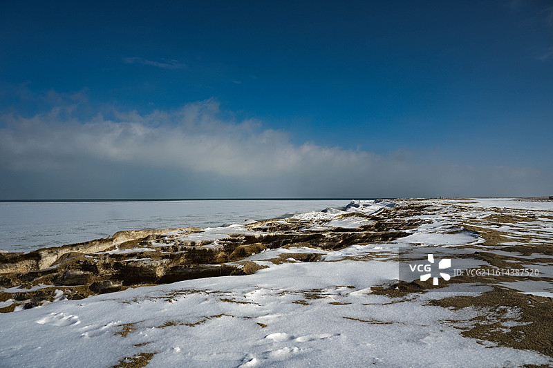 冬天青海湖之旅，冬日青海湖图片素材