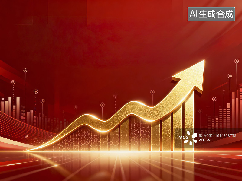 【AI数字艺术】金融商务数据图表背景图图片素材