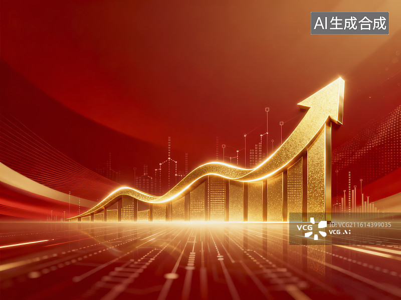 【AI数字艺术】金融商务数据图表背景图图片素材