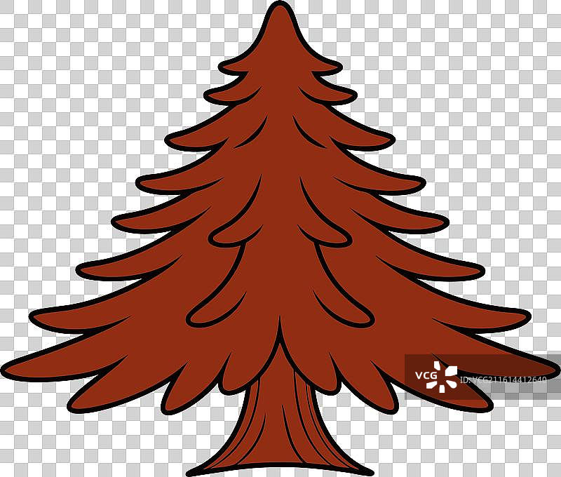 红杉树，纯净色彩图片素材