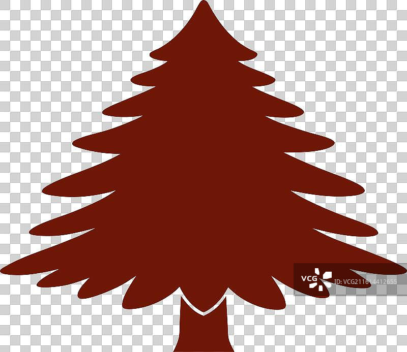 红杉树，纯色背景图片素材