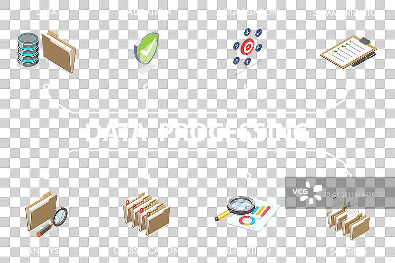 3d等距数据图图片素材