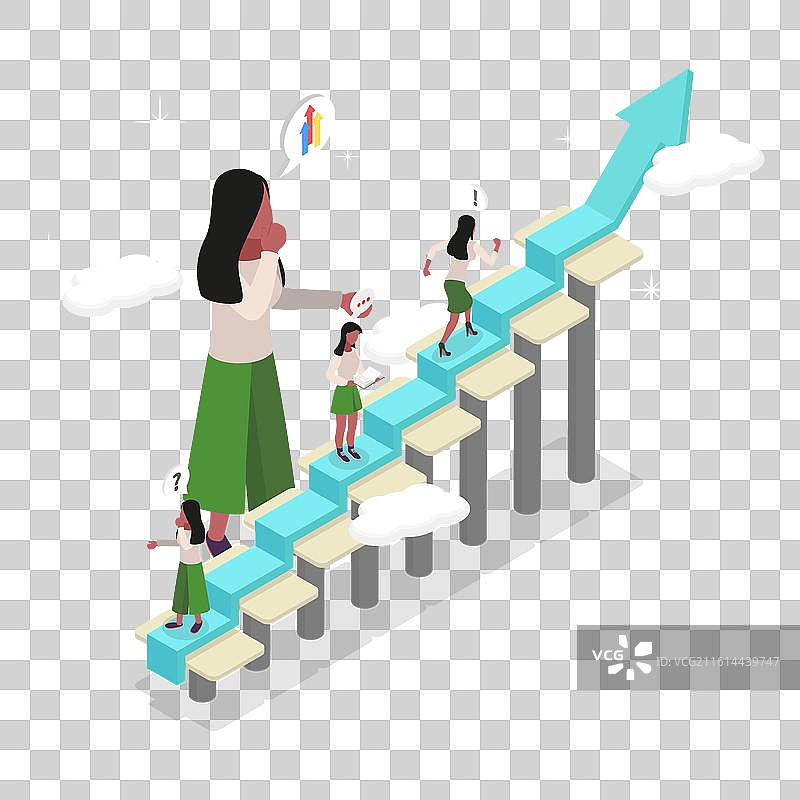 3d等距扁平化的自我图片素材