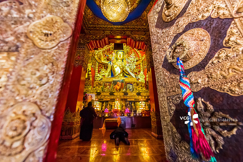 金川县观音桥镇观音寺图片素材