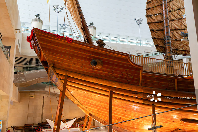 中国航海博物馆福船模型图片素材