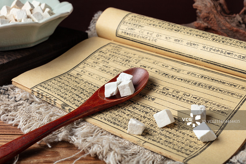 传统中药材茯苓图片素材