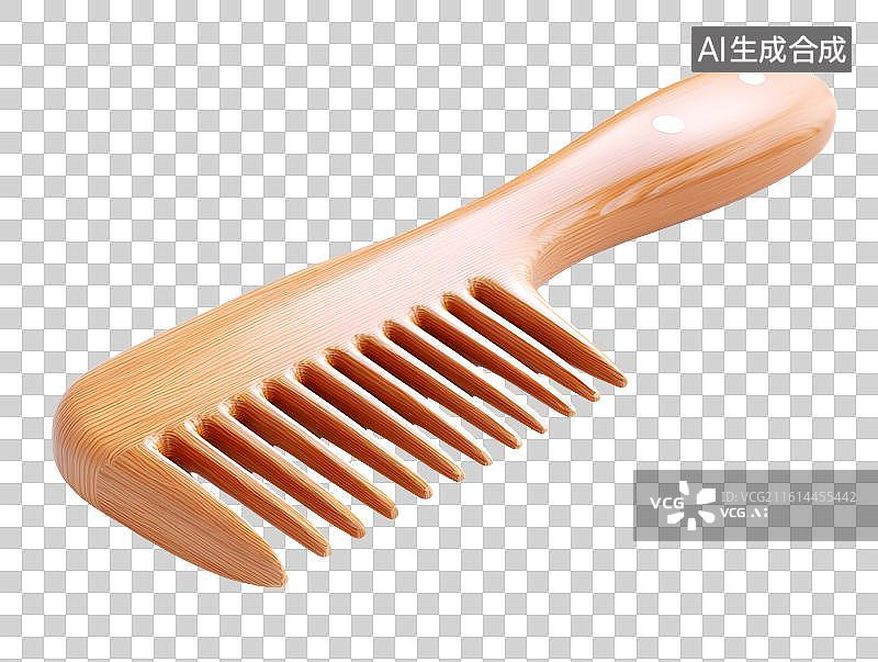 【AI数字艺术】白底背景上一把梳子图片素材