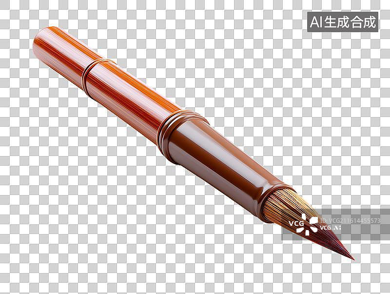 【AI数字艺术】一支卡通毛笔图片素材