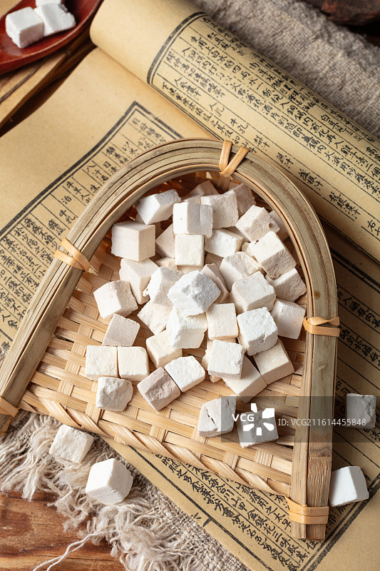 传统中药材茯苓图片素材