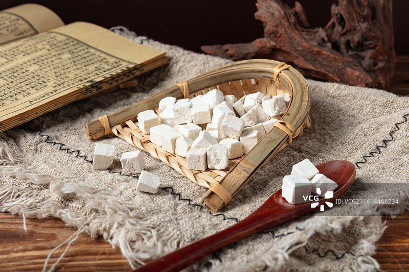 传统中药材茯苓图片素材