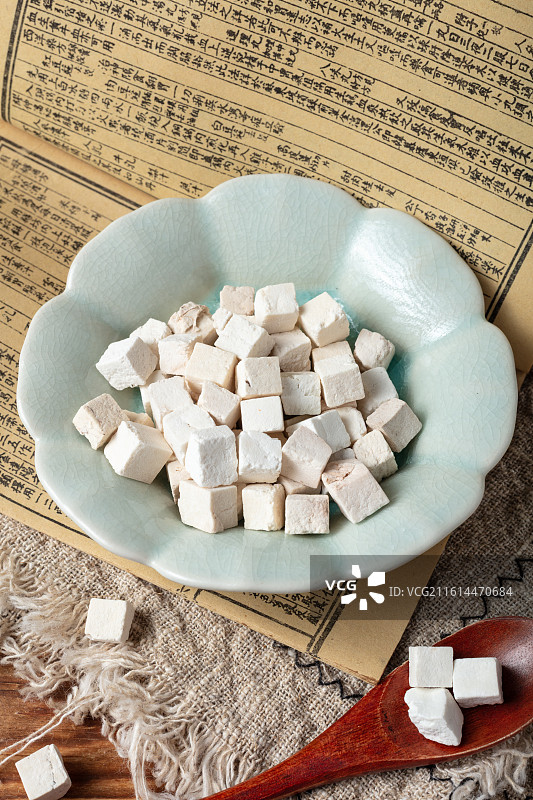 传统中药材茯苓图片素材