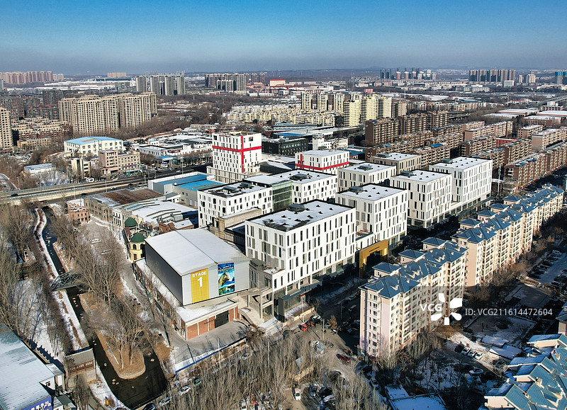 2026年1月8日，航拍辽宁省沈阳市中晨电影制片厂（无人机照片）。图片素材