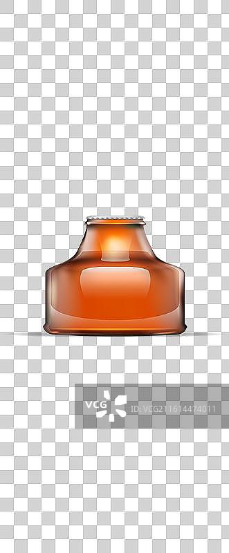 啤酒瓶写实样机，空白品牌酒精图片素材