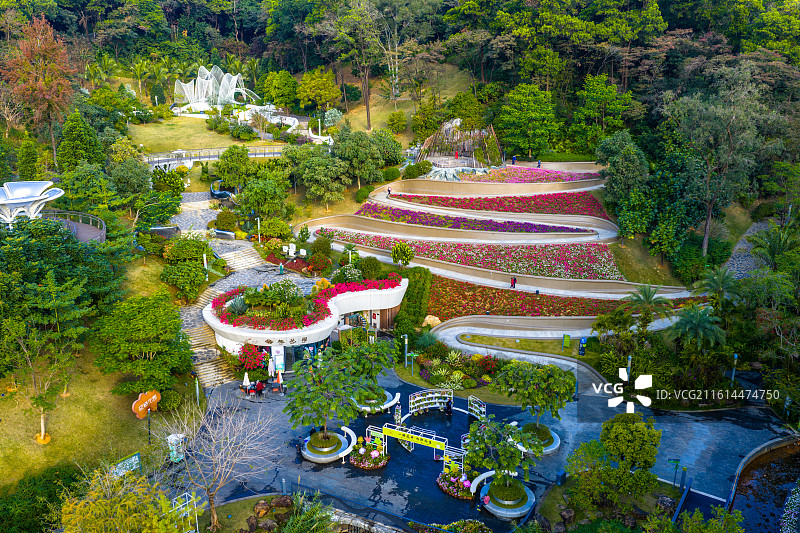 航拍2025.12.28在广州云萝植物园图片素材