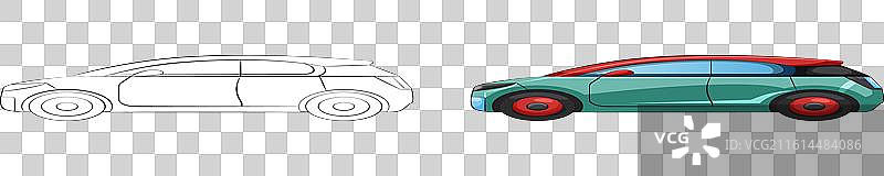 现代汽车的两个阶段图片素材