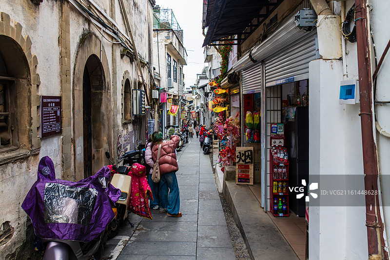 老街，徽州古城图片素材