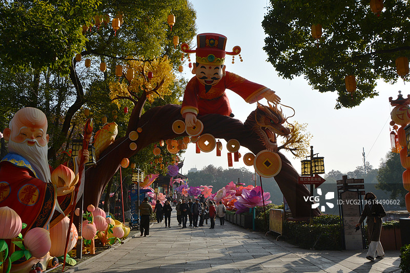 南京白鹭洲公园图片素材