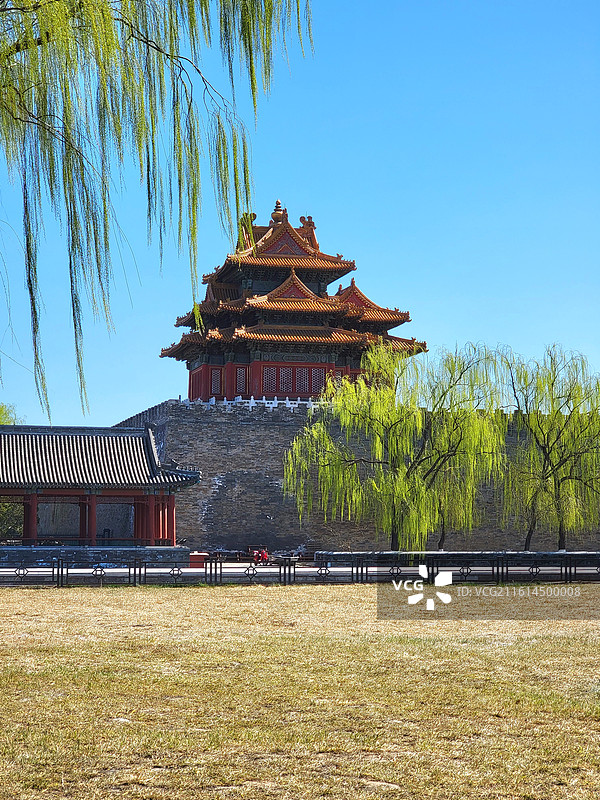 中国北京，故宫博物院的西北角楼图片素材