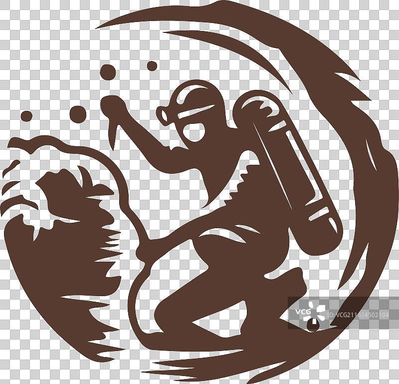 洞穴探险标志图片素材