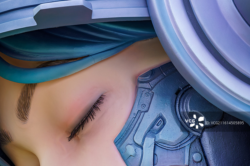 佛山南海丹灶罗行艺术墟‌的太空人紫兰特写图片素材