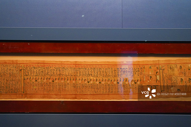 埃及国家博物馆藏莎草纸亡灵书图片素材