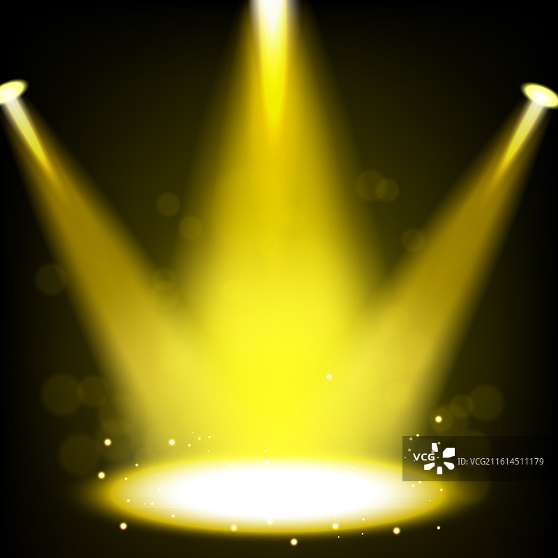 金色聚光灯闪耀图片素材
