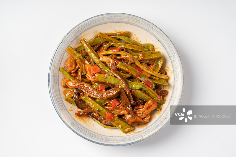 香辣贡菜鹿茸菇图片素材