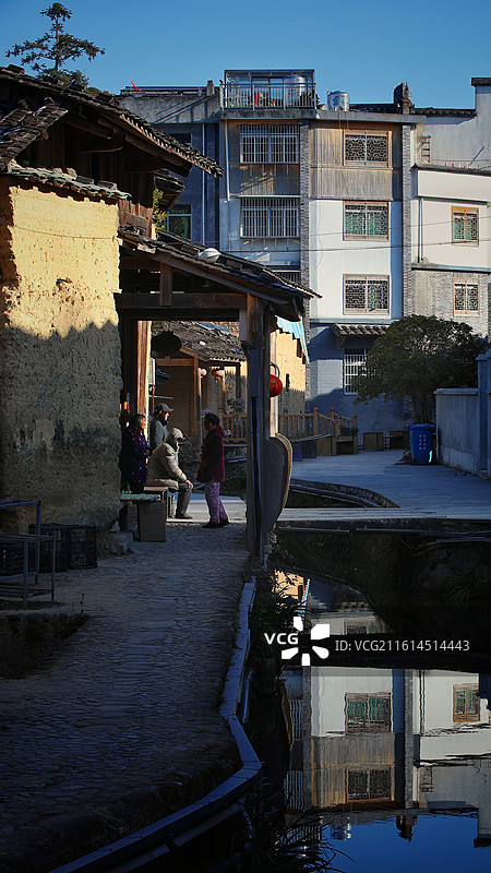福建屏南县“漈头古村”一角图片素材
