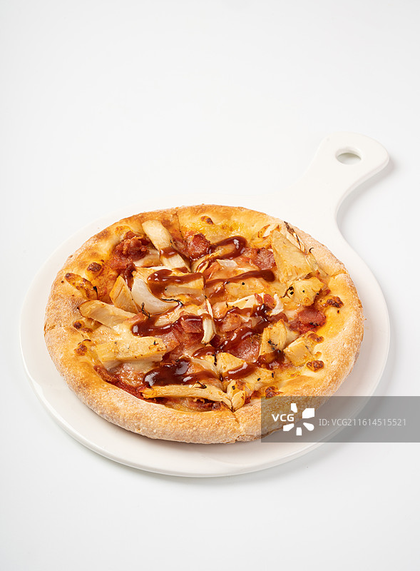 奥尔良鸡肉披萨图片素材