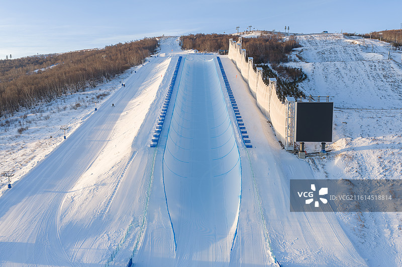 张家口崇礼冬奥场地云顶雪场图片素材