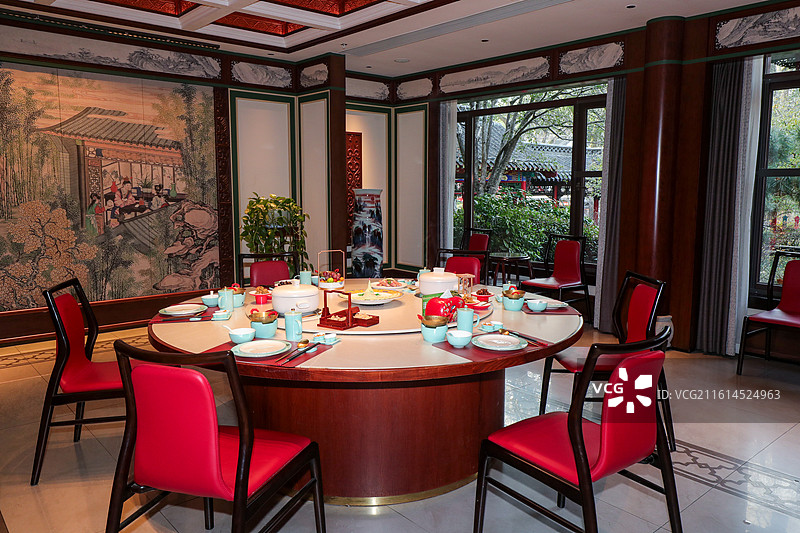 扬州冶春茶社（御马头店）园林风光及环境图片素材