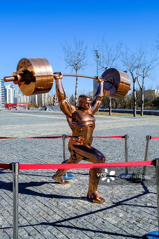 北京奥林匹克中心区广场雕塑图片素材