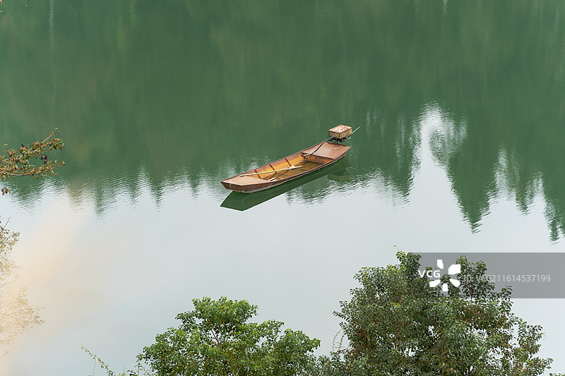 湖北宣恩黑山水库风光，国家湿地公园景色图片素材