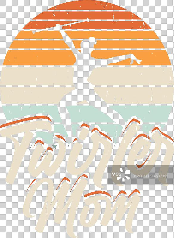 复古的彩球棒表演T恤设计图片素材