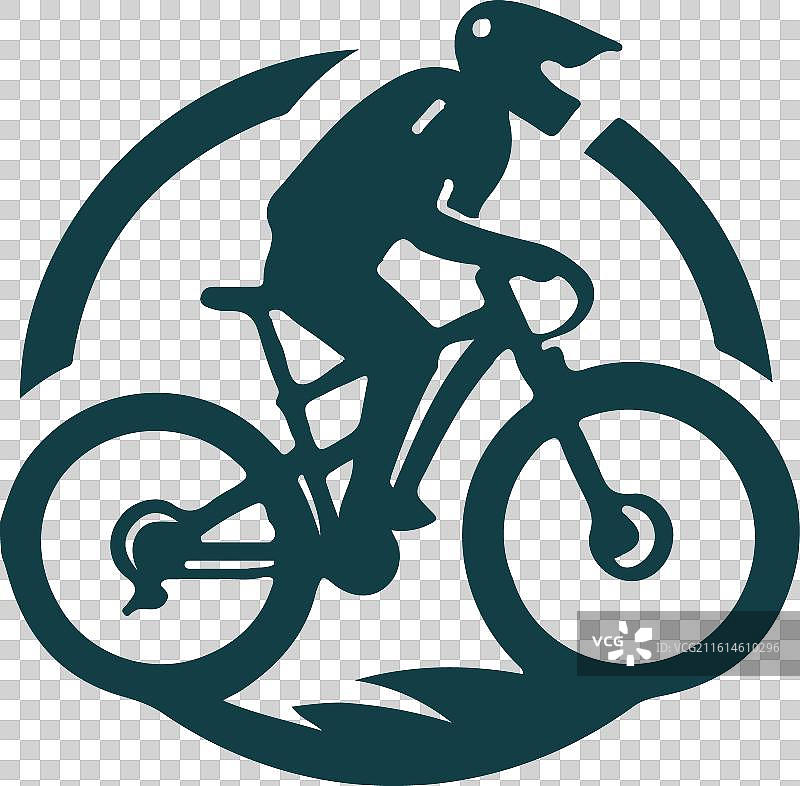 山地自行车标志图片素材