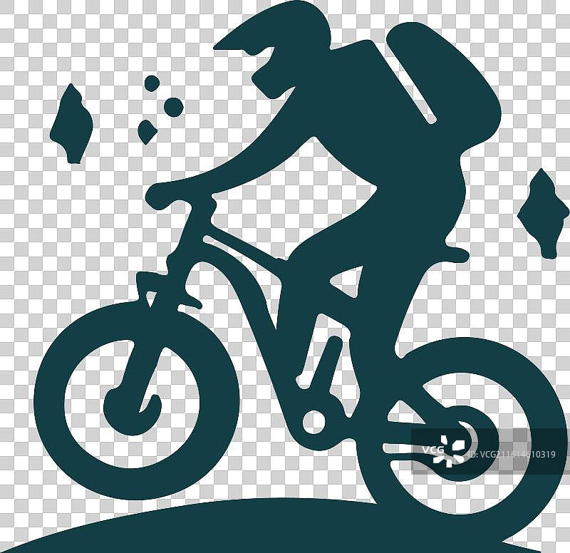 山地自行车标志图片素材