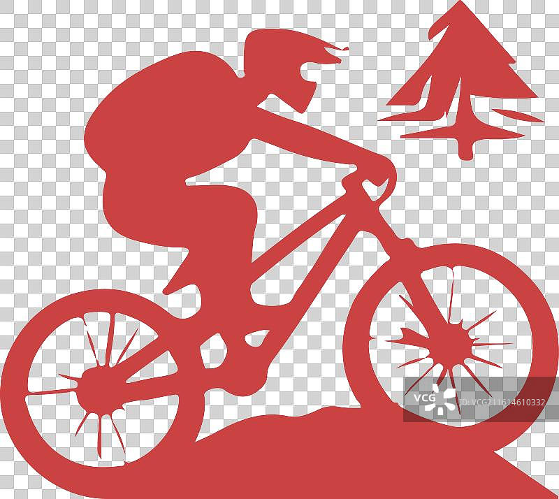 山地自行车标志图片素材