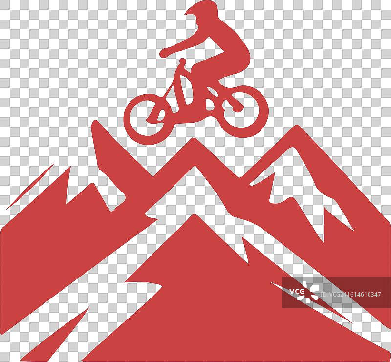 山地自行车标志图片素材