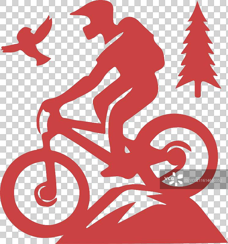 山地自行车标志图片素材