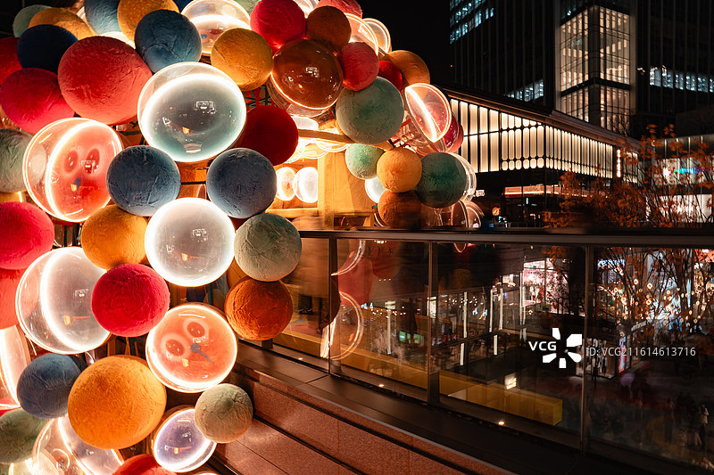 苏州万象天地夜景图片素材