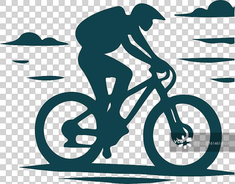 山地自行车标志图片素材
