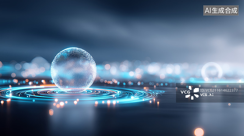 【AI数字艺术】互联网科技背景——数字地球图片素材